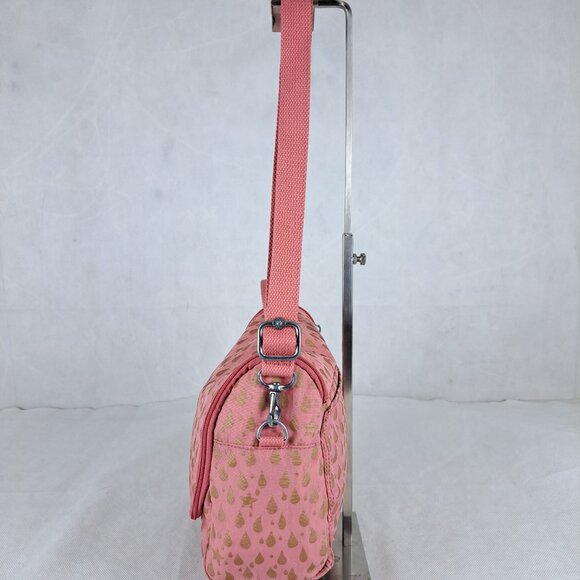 Bag Kipling KICHIROU FLEX Pink Gold - Used - Classic Everyday Style - FAST SHIP - Picture 3 of 15